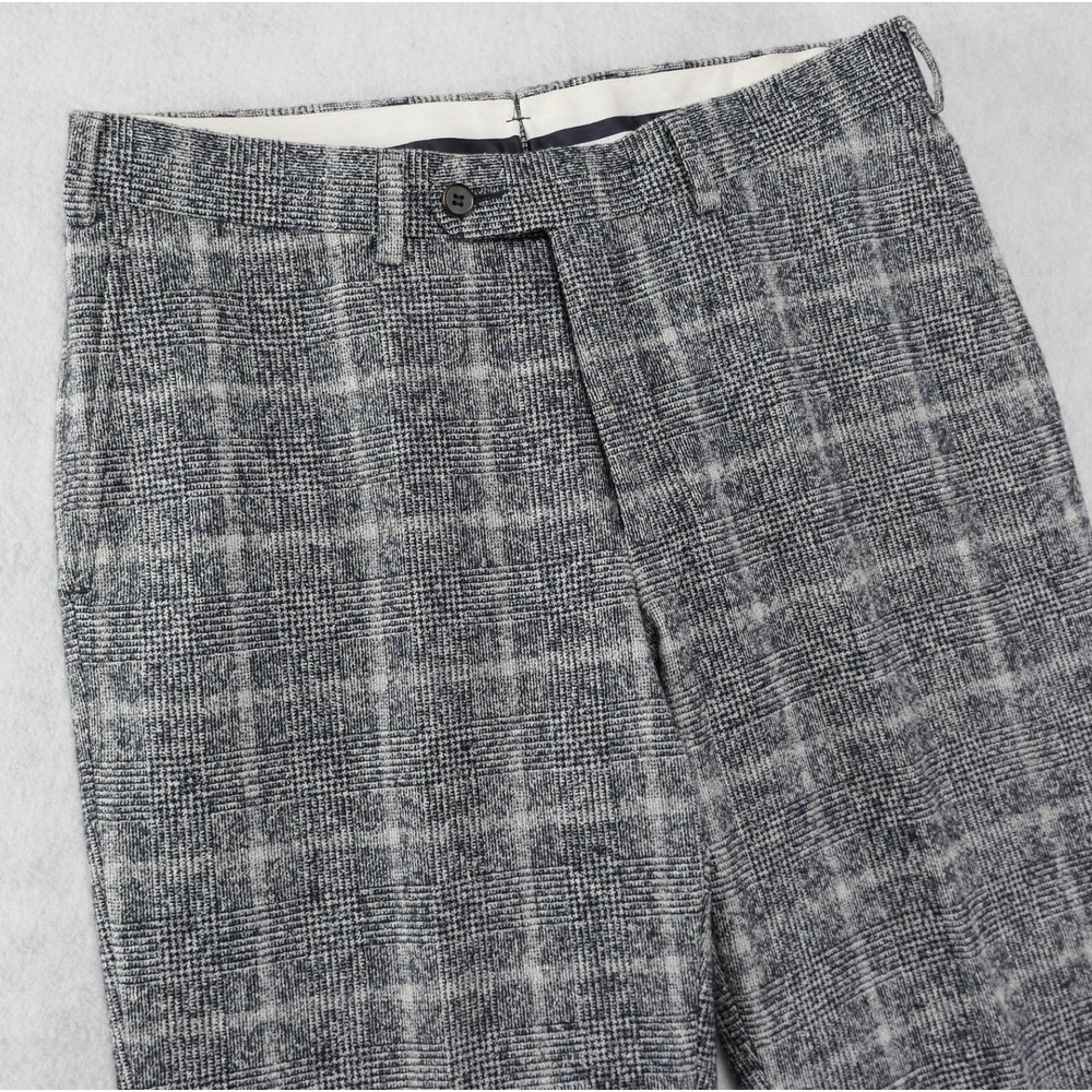 Suitsupply x Ferla Hudson 36R Alpaca Cotton Glen Check Windowpane Flannel Suit - Picture 12 of 16